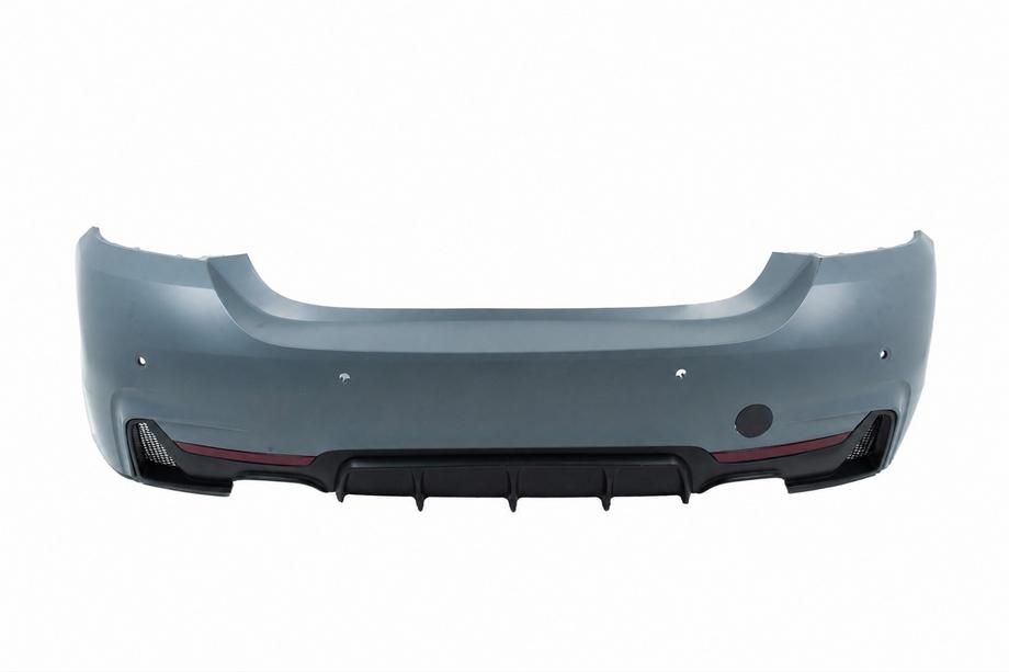 BMW 4 Series F32/F33/F36 2012-2020 Heckstoßstange mit Diffusor für doppelte Auspuffanlage beidseitig M-Sport Foto 1