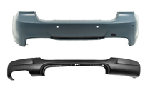 BMW 3 Series E90/E91 2005-2011 Heckstoßstange mit Diffusor für einseitige Doppelendrohre M-Sport (für E90 2008-2011) Foto 1