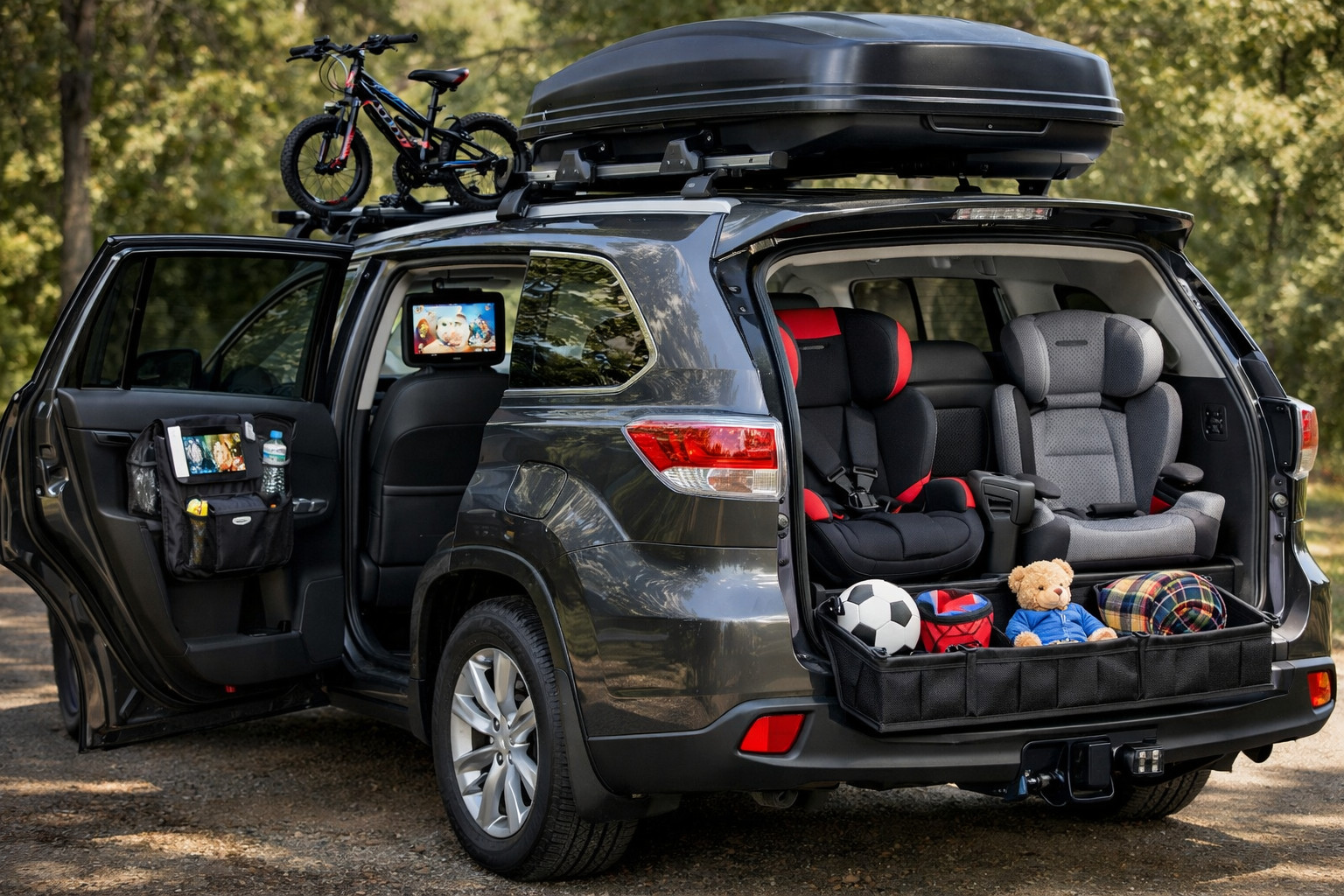 Toyota Highlander 2013-2019: Basis-Upgrade für Kinder, Gepäck und dritte Reihe