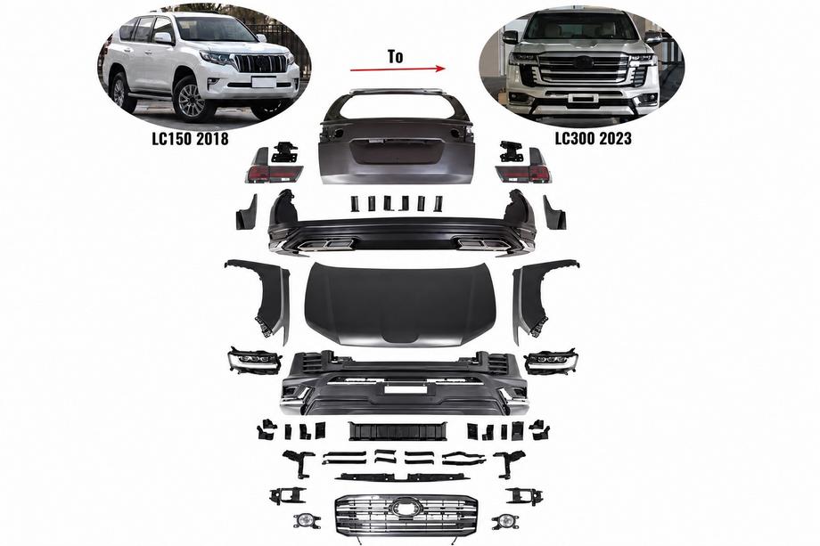 Toyota Land Cruiser Prado 150 2009-2023 Facelift Bodykit für LC 300 Foto 5