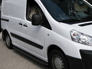Citroen Nemo 2007-2017 Seitliche Trittbretter Premium Black (2 Stk., Edelstahl) Ø60 Foto 1