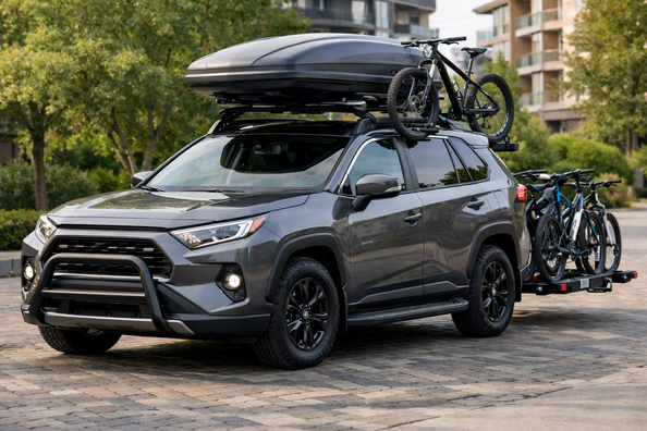 Was man am Toyota RAV4 2019+ nach dem Kauf für Stadt und Familie nachrüstet Foto 1