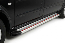 Mercedes Viano 2004-2014 Seitenschweller Maya Rot-Grau (2 Stk., Aluminium) Foto 1