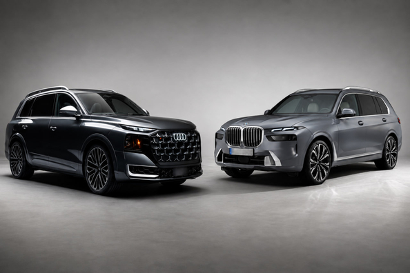 Neuer Audi Q9 2027 vs. BMW X7 G07 Facelift: Welches SUV-Flaggschiff ist besser?