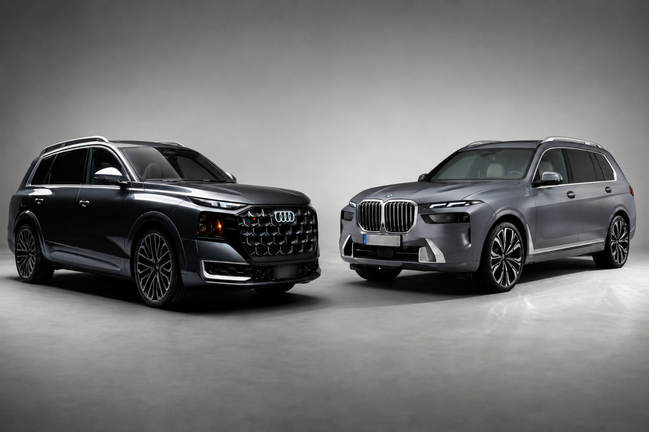Neuer Audi Q9 2027 vs. BMW X7 G07 Facelift: Welches SUV-Flaggschiff ist besser?