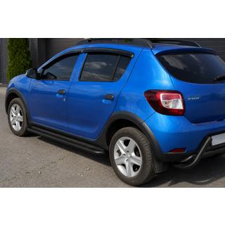 Seitliche Trittbretter KB001 (Edelstahl) Black Dacia Sandero 2013-2020 Foto 1