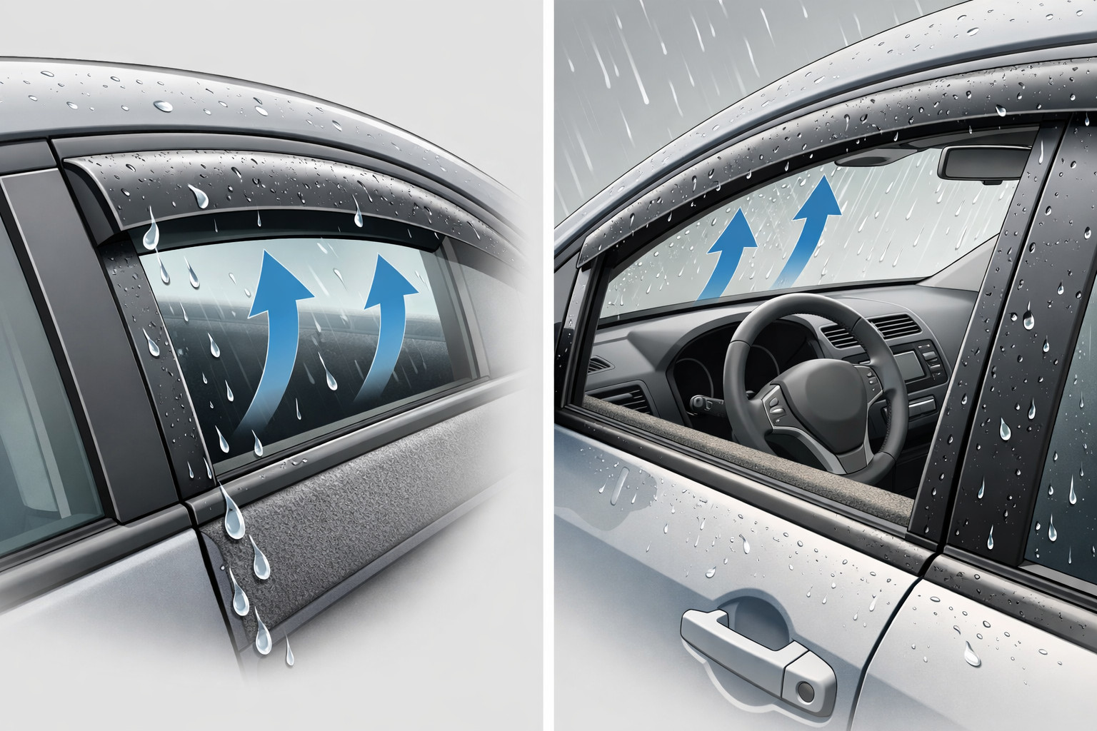Innenraum bei Regen lüften – ohne Tropfen auf die Verkleidung