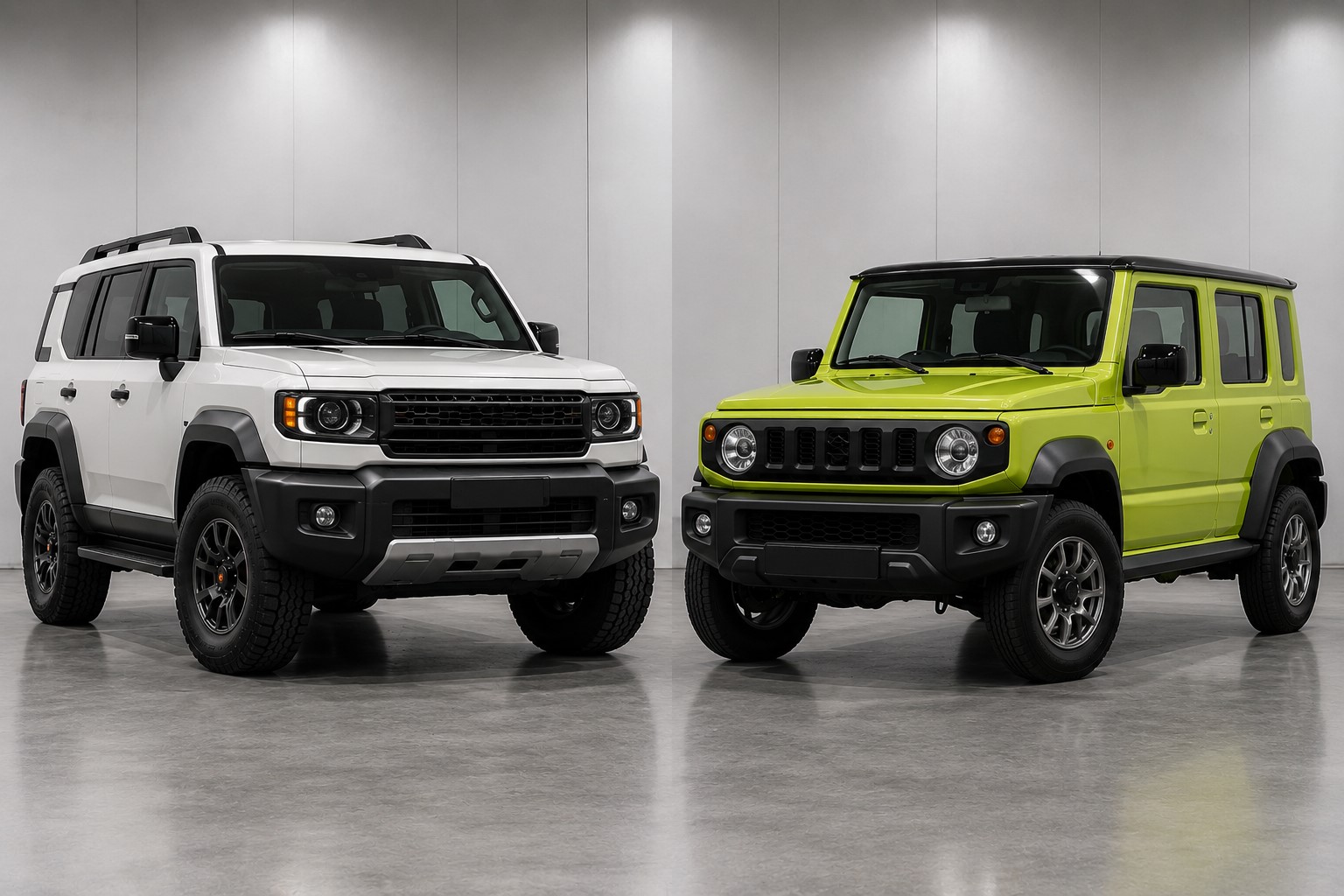 Toyota Land Cruiser FJ 2026 vs Suzuki Jimny 5-Door: Welcher ist besser?