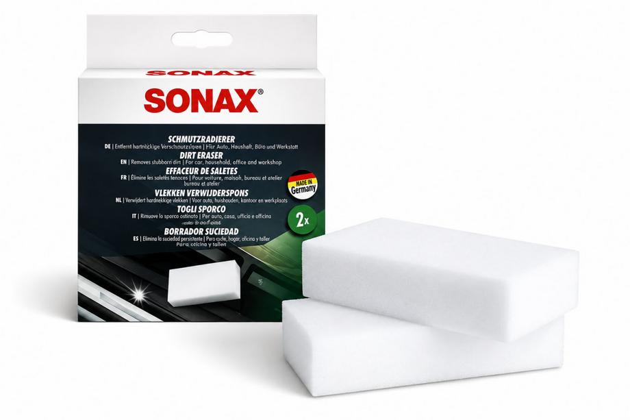 Melamin-Reinigungsschwamm-Set für verschmutzte Oberflächen 2 Stk. Sonax Foto 1