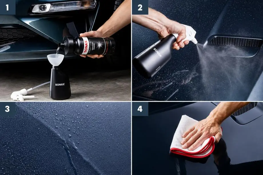 Sonax PROFILINE Waterspot Remover Profi-Reiniger zur Entfernung von Kalkflecken vom Lack 1 l Foto 2