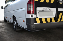 Volkswagen LT 1995-2006 AK-SO Black Heck-Ecken (Edelstahl) Langer Radstand Foto 1