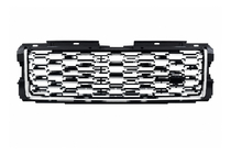 Range Rover IV L405 2013-2021 Schwarzer Kühlergrill mit silbernen Zierleisten (Facelift 2013→2018) Foto 1