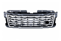 Range Rover IV L405 2013-2021 Schwarzer Kühlergrill mit silbernen Zierleisten (Facelift 2018→2023) Foto 1