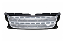 Land Rover Discovery III 2004–2009 Kühlergrill (Facelift D4→D4) schwarzer Rahmen / silbernes Gitter Foto 1