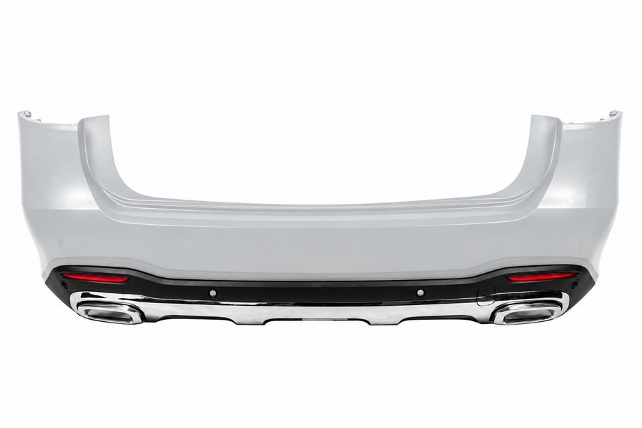 Mercedes GLS X167 2019- Heckdiffusor GLS450 2025-Design (mit verchromten Endrohren) Image