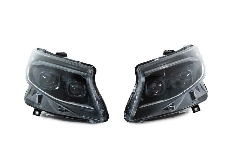 Mercedes Vito/V-class W447 2014- Frontscheinwerfer 2025 Design LED Black (für Vito, 2 Stk.) Foto 2