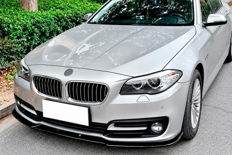 BMW 5 Series F10/F11 2010–2016 Frontlippe DPT (Base, F10, 2014-2017, Schwarz Hochglanz) Foto 1