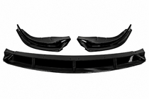 BMW 5 Series F10/F11 2010–2016 Frontlip Spoiler DPT (für Base, F10, 2010-2016, Schwarz Hochglanz) Foto 2