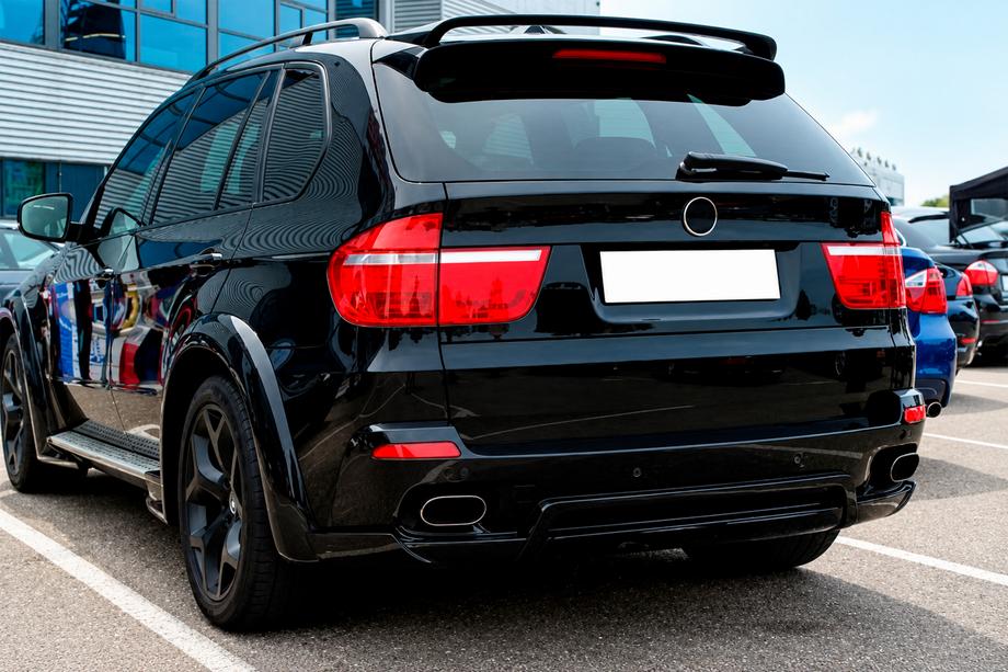 BMW X5 E70 2007-2013 DPT M-Style Heckspoiler (schwarz hochglänzend) Image