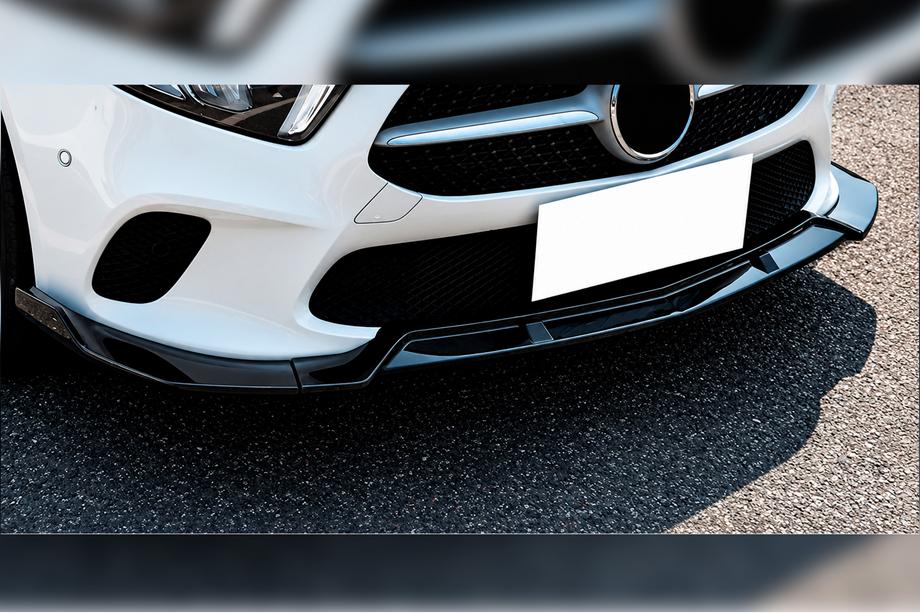 Mercedes A-class W177 2018- Frontlippe DPT V-1 (Schwarz Glanz) Foto 1