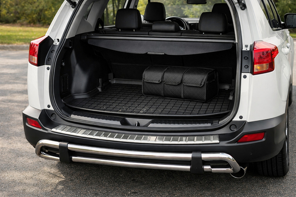 Was an Toyota RAV4 2013–2018 montieren: Kofferraum & Schutz der Heckstoßstange Foto 1