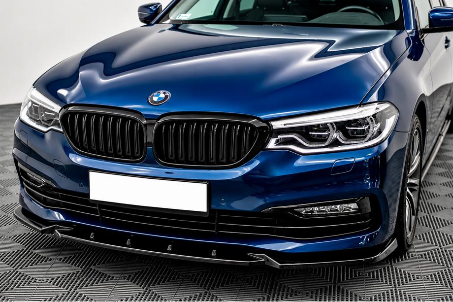 BMW 5er G30/G31 2017–2023 Frontlippe für Stoßfänger DPT (für Base 2017-2020, Schwarz Hochglanz, spritzgegossen) Foto 1