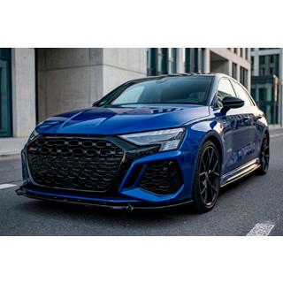 Frontlippe für den vorderen Stoßfänger Lip DPT V2 (für RS3, 2020-2024, Schwarz Hochglanz) Audi A3 2020- Foto 1