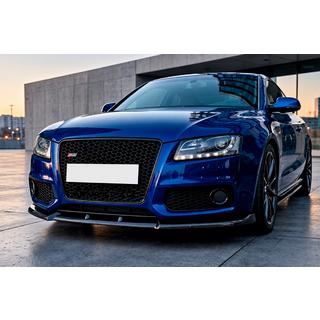 Frontlippe für Stoßstange Lip DPT V2 (für S-Line, 2007-2011, Schwarz Hochglanz) Audi A5 2007-2015 Foto 1