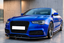 Audi A5 2007-2015 Frontlippe für Stoßstange Lip DPT V3 (2011-2015, Schwarz glänzend) Foto 1