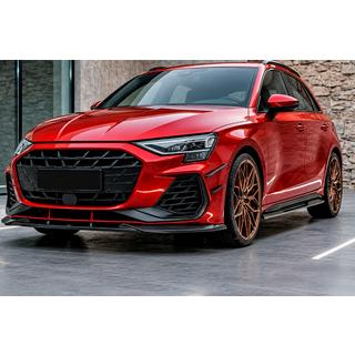 Frontlip für Stoßstange Lip DPT V1 (für RS3, 2024+, Schwarz Hochglanz) Audi A3 2020- Foto 1