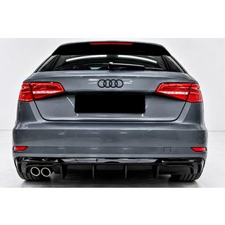 Heckdiffusor DPT (2016-2020, SD, Schwarz Hochglanz) Audi A3 2012-2020 Foto 1