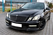 Mercedes E-class W212 2009-2016 DPT Frontlippe (für E63 AMG, 2009-2012, Schwarz Hochglanz) Foto 1