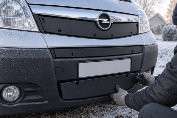 Winterabdeckung für Renault Master, Trafic, Kangoo, Opel Vivaro und Ford Transit: welchen Grill abdecken Foto 1