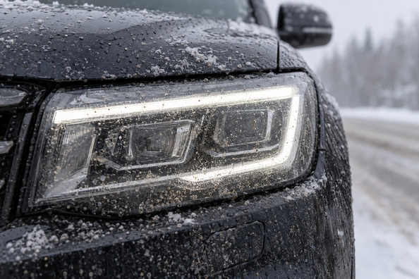 LED-Scheinwerfer & Linsen im Winter: Salz, Sand, Chemie – Optik schützen Foto 2