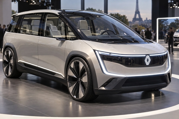 Renault E-Space Concept: Elektro-Van als Hommage an Espace 1984 – das zeigte Renault in Paris Foto 2