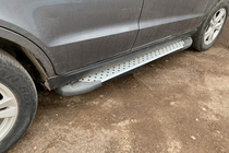 Hyundai Santa Fe 2 2006-2012 Trittbretter Allmond Grey (2 Stk., Alu) Foto 6