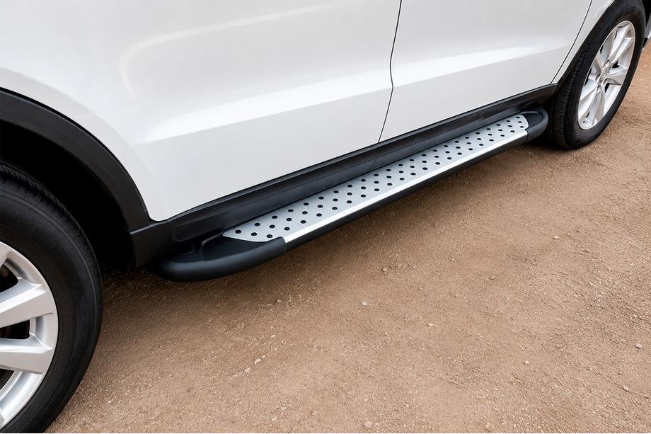 Hyundai Santa Fe 2 2006-2012 Trittbretter Allmond Grey (2 Stk., Alu) Image