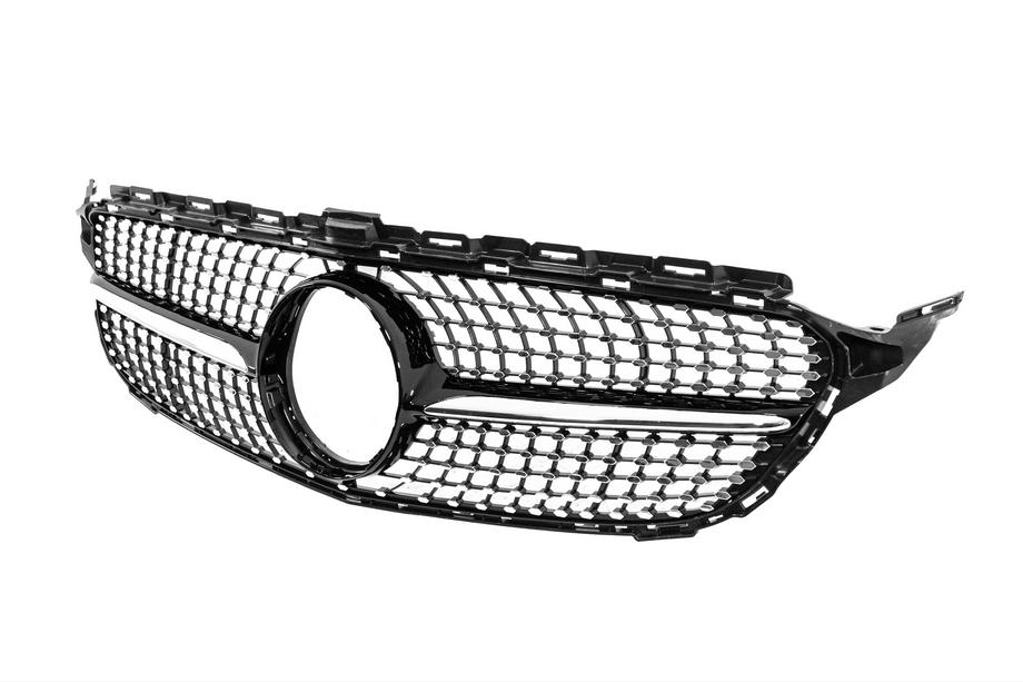 Mercedes C-class W205 2014-2021 Frontgrill Diamond Black (für Avantgarde/AMG-Line/C43 AMG) Foto 2