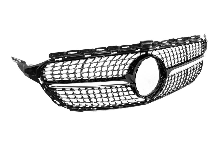 Mercedes C-class W205 2014-2021 Frontgrill Diamond Black (für Avantgarde/AMG-Line/C43 AMG) Foto 3