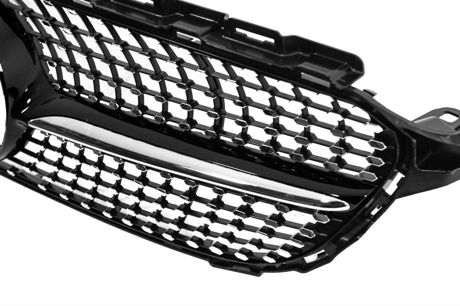 Mercedes C-class W205 2014-2021 Frontgrill Diamond Black (für Avantgarde/AMG-Line/C43 AMG) Foto 4