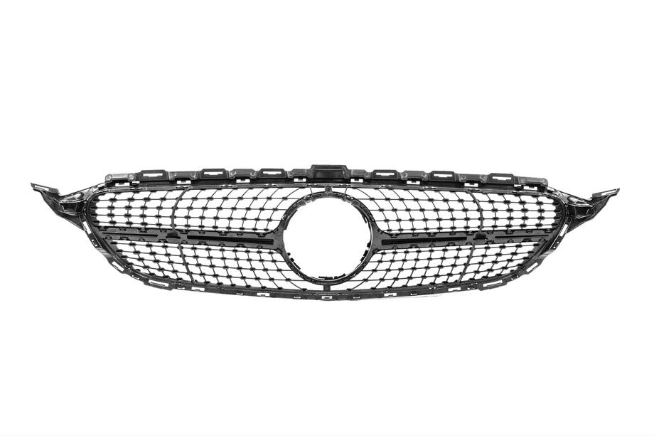 Mercedes C-class W205 2014-2021 Frontgrill Diamond Black (für Avantgarde/AMG-Line/C43 AMG) Foto 5
