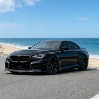 Frontlippe Lip V3 (für G87, Carbon) BMW 2 Series G42 2021- Foto 3