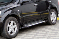Kia Sorento I BL 2002-2009 Trittbretter Allmond Grey (2 Stk., Alu) Foto 1
