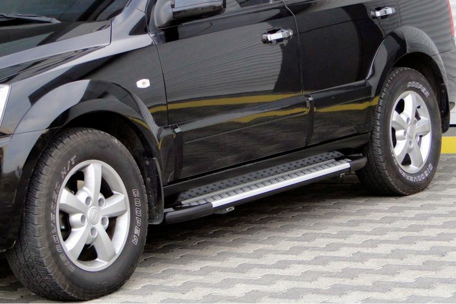 Kia Sorento I BL 2002-2009 Trittbretter Allmond Grey (2 Stk., Alu) Image
