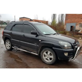 Seitliche Rohre (2 Stk., Edelstahl) Kia Sportage 2004-2010 Foto 3