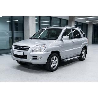 Trittbretter Allmond Grey (2 Stk., Alu) Kia Sportage 2004-2010 Foto 1