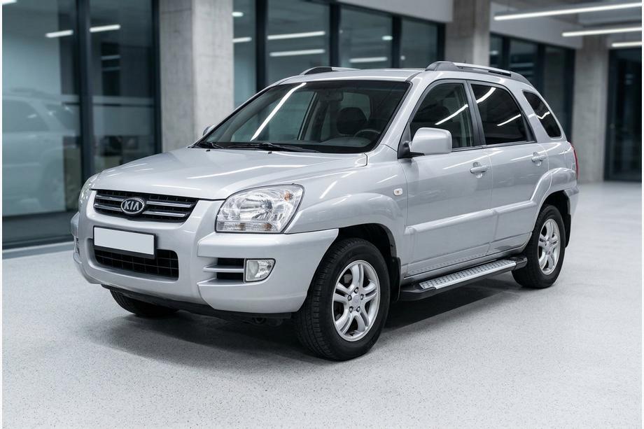 Kia Sportage 2004-2010 Trittbretter Allmond Grey (2 Stk., Alu) Foto 1
