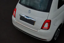 Fiat 500/500L 2013-2022 Heckstoßstangenabdeckung 3D/Cabrio (OmsaLine, Edelstahl) Foto 4