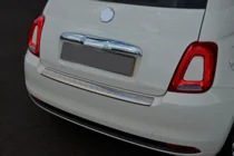 Fiat 500/500L 2013-2022 Heckstoßstangenabdeckung 3D/Cabrio (OmsaLine, Edelstahl) Foto 5
