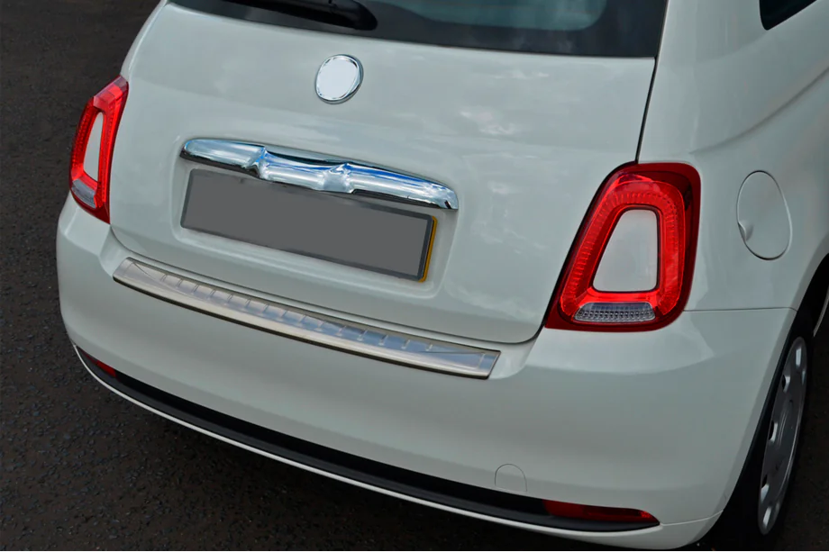 Fiat 500/500L 2013-2022 Heckstoßstangenabdeckung 3D/Cabrio (OmsaLine, Edelstahl) Image